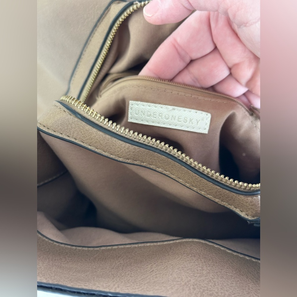 Underonesky Tan Backpack Multiple Pockets - image 6